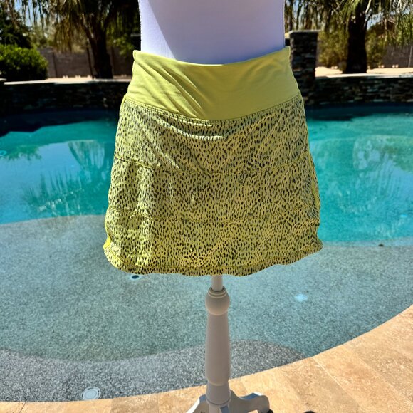 lululemon athletica Pants - Lululemon Pace Rival Dottie Dash Clarity Yellow Size 4 Tall Women's
